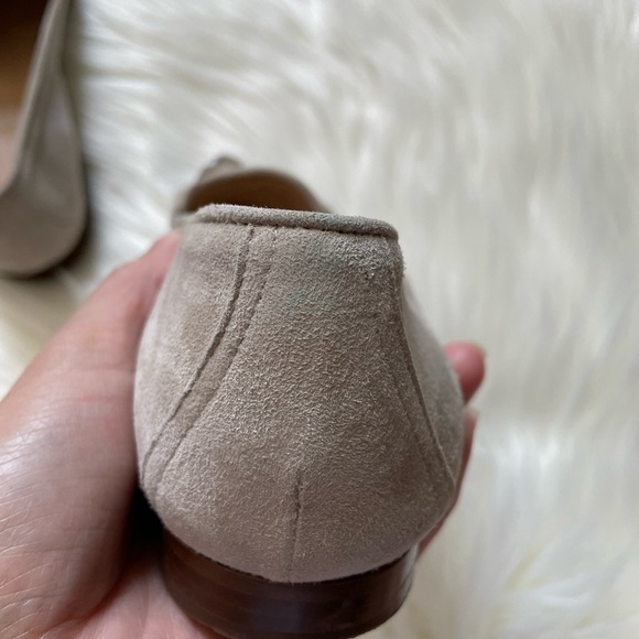 J CREW Suede Charlie Women Loafers In Light Grey Size 6 - Picture 10 of 10